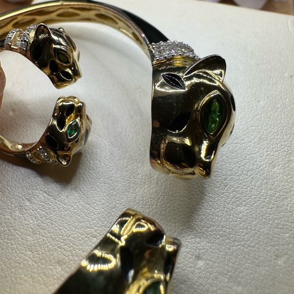 Cat bangle and ring set (sterling silver) - Picture 5 of 14